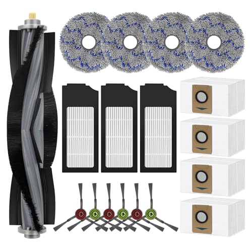 Vervanging Accessoires Kit voor Ecovacs Deebot X1 Turbo/Omni Robot Stofzuiger Onderdelen 1 Hoofdborstel 6 Zijborstel 3 Hepa Filter 4 Mop Cloth 4 Stofzak