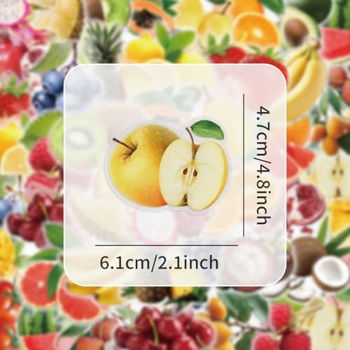 Fruit Stickers voor tieners Volwassenen 50 stuks Fruit Stickers Vinyl Set Auto Motorfiets Fiets Skateboard Snowboard Bagage Laptop Koffer Helm Motorfiets Computer