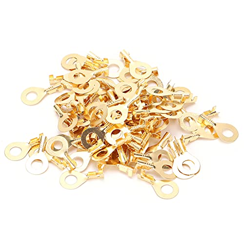 100 st Draadring Lugs M6 6.2mm, Ring Terminal, Kabel Crimp End voor de verbinding Kabel Batterij