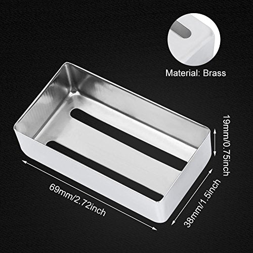 Guitar Pickup Cover, Twee Slot Metal Case Messing Humbucker voor elektrische gitaren (Zilver), zoals weergegeven in beeld, Classic, Zoals weergegeven in de foto, klassieke 3