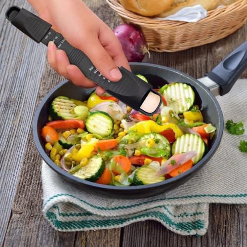 Zee Set van 2 maatlepels Verstelbare tweekoppige maatlepel met negen snelheden en meerdere trays voor massief poeder 3