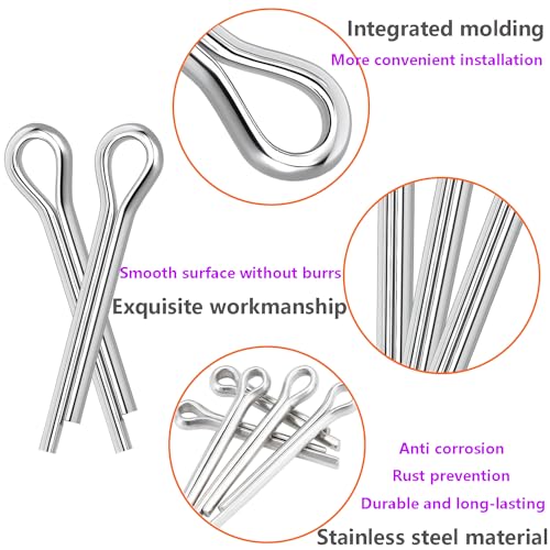 20 st. roestvrij staal gespeende pinnen M4 x 20mm 3