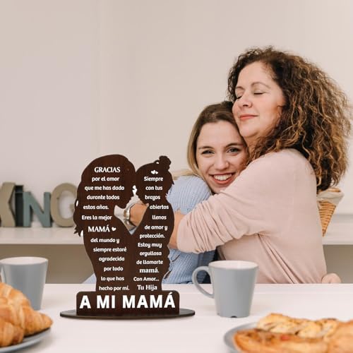 Cadeau voor Moederdag, Spaanse houten tafel, 23 x 15,5 cm 4