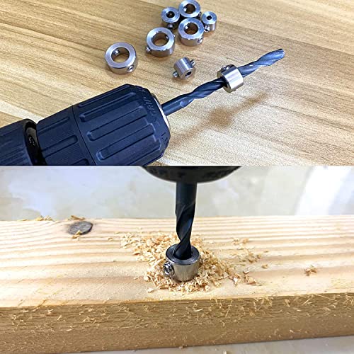 Houten deuvels en boorbits met 55 stuks houten deuvels, 6 stuks middenpunten, 3 boorbits en 3 stuks dieptestop voor ambachten, ambachten, houtbewerking 3