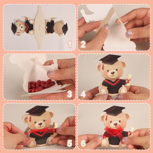 50st Baby Bears, Afstudeer Geschenk Boxen, Kleine Graduatie, Gast Cadeau Boxen, Leuke Cadeau Boxen voor Gast Cadeau, Graduatie, Graduatie Decoratie 3