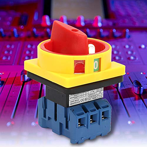 Schakelschakelaar voor stroomonderbrekers, 25 A/32 A, 3-polig, draaibaar, 2 standen voor machines (25 A) 3