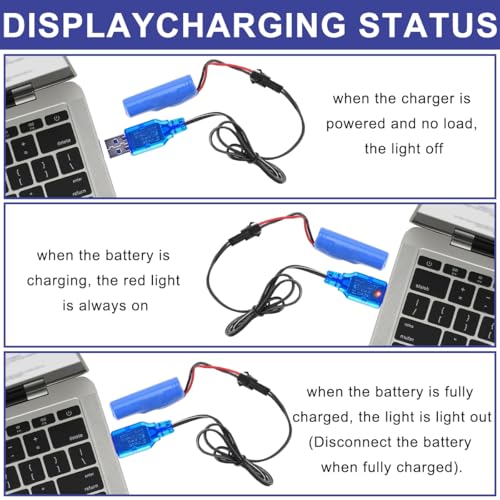 4st USB naar SM-2P-3.7V Oplaadkabel, 3.7V USB-oplaadkabel met SM-2P-plugplug voor RC-boot, auto, vrachtwagen, speelgoed, oplaadbare Li-Po batterijlader 5