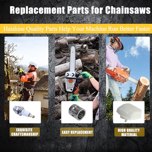 Cilinderpiston (44mm) Luchtbrandstoffilterlijn Kit Fit Husqvarna 350 351 353 346 XP kettingzaag Muffler pakking lager NIKASIL Plat 4