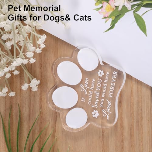 Crystal Pet Commemorative Ornament,11x9.5cm Pet Commemorative Ornament Gifts Verlies van hond kat Sympathie Gift Kitten Mementos voor hond kat Sympathie Gift (Claw) 3