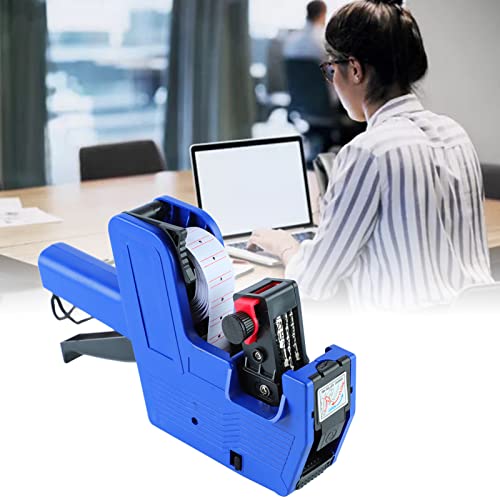 8 digits Price Label Maker, Herbruikbare prijs Numeriek Tag Maker met 3 Rolls Label Paper & 3 inkt Wiel voor Office, Retail Shop 4
