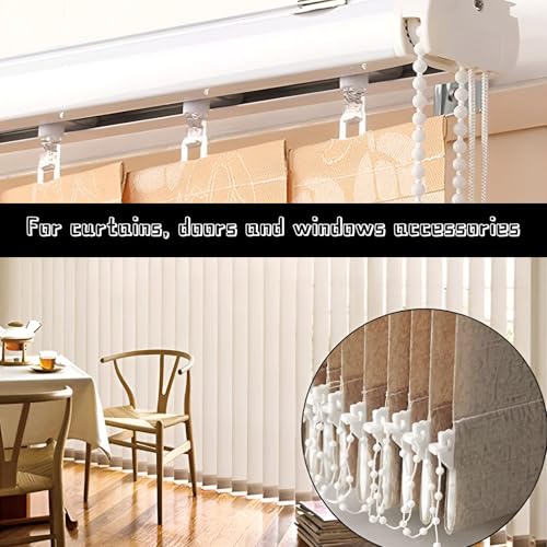 Slat Curtain 10PCS Weight Plates Verticale blinden Reserveonderdelen Accessoires Gewichten voor verticale blinden Gordijn Deur Raamaccessoires (Wit, 127mm) 4