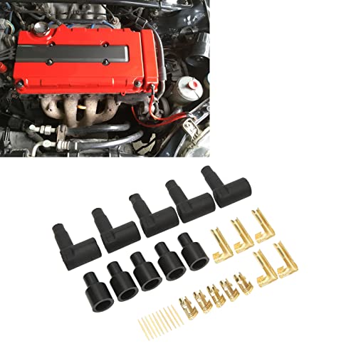 90 graden Distributeur, 30PCS Spark Plug Boat Terminal Kit en Coil HEI ontstekingsdraad voor 610mm wires 4