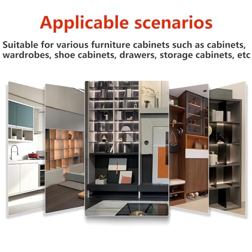 1 vel / 54 stuks zelfklevende hoezen, meubelstickers, schroefdeksel, diameter 21 mm, voor het verbergen van schroefkoppen, zwart 5