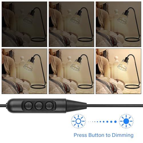 USB Man Kabel met Aan/uit Schakel naar USB C Man, USB 2.0 naar Type C 6-Speed Dimmer Switch Power Cable, voor LED Strips, Tafellampen en andere 5V-apparaten (1.5M/4.9FT) 3