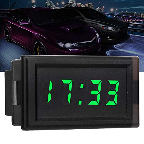 DC4.5-30V Waterdicht stofdichte auto elektronische klok LED Standaard groen digitaal weergeven