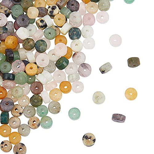 Heishi Stone Kralen 160 Pieces 8 Kinds Plat rond Loose Stone kralen voor armbanden oorbellen ketting sieraden maken