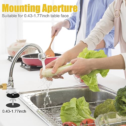 Wasbak Hoes voor Gat, 5cm Roestvrij staal Roos Faucet Gat Hoes Goede Afdichting Sink Faucet Gat Plug Tap Gat Hoes om Leakage te voorkomen (Zilver) 5