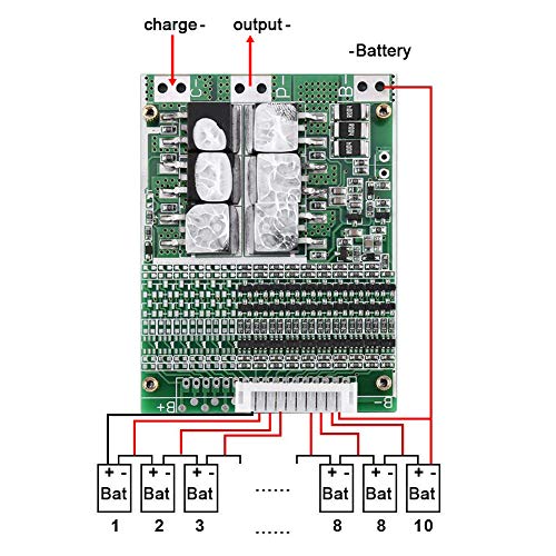 PCB van 36V 35A 10S Batterijen en Batterijen Schema voor Proteïne BMS Per Cell Ternarie Batterij Aangedreven Lithium Batterij Bescherming Board 3