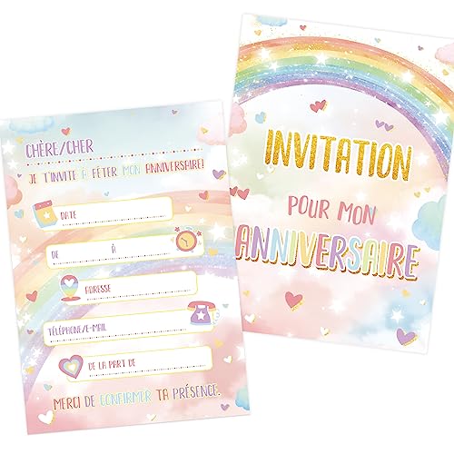 12 lakens wenskaart voor Franse verjaardag