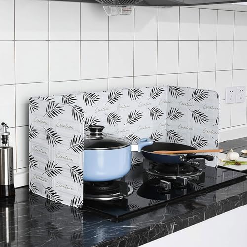 Splash Guard voor Wand, Keuken, Splash Guard, Splash Guard voor Keukenolie voor huishoudelijke kookplaten, Spray Guard Plate voor koken Aluminium Foil 4