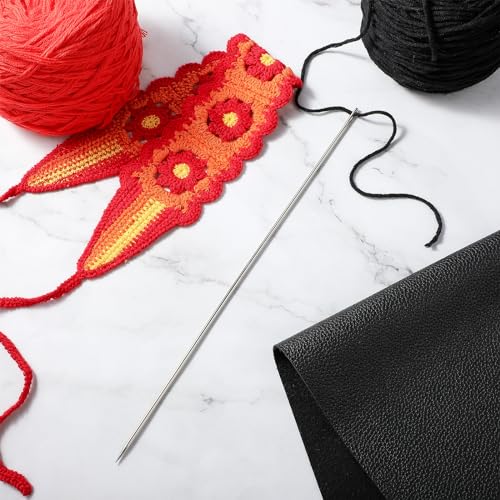 Grote oognaainaalden, 10 inch lange professionele bekleding Naald, gemakkelijk te Thread, 3 mm dik, voor thuis, leer, Tapestry, Borduren, Tapijt, DIY 5