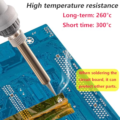 2 Rolls 20mm x 33m hittebestendig kleefband, isolatieband, polyimidefilmkleefband voor maskeren, lassen, elektrisch 4