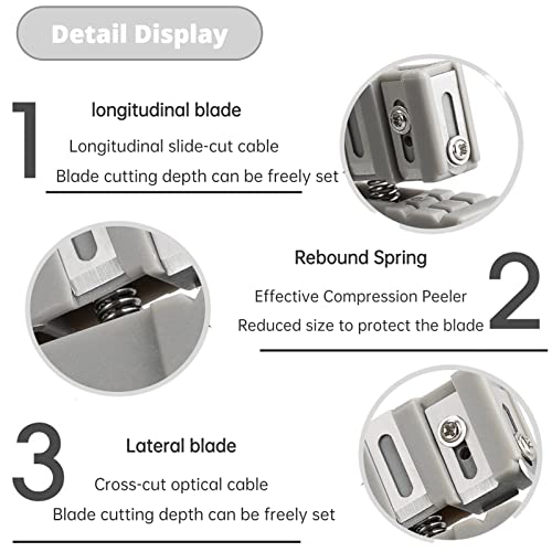 Fiber Optic Jas Strippers Cable Cutter Crimper 45-163 45-162 voor Fiber Optic Buffer Tubes Coaxiale Kabelstrippen gereedschap(45-162) 4