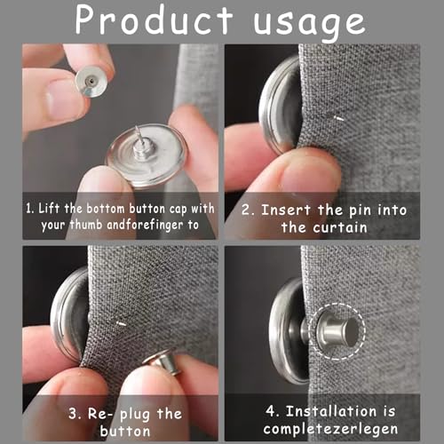 Pak van 24 gordijn Magneten voor gordijnen, Magnetisch gordijn, Gordijn Accessoires, Gordijn Sluiting, Magneet, Opvouwbare houder, Magneet voor Slaapkamer, Woonkamer, Kantoor, Voorkomt lichte lekkage (2 4