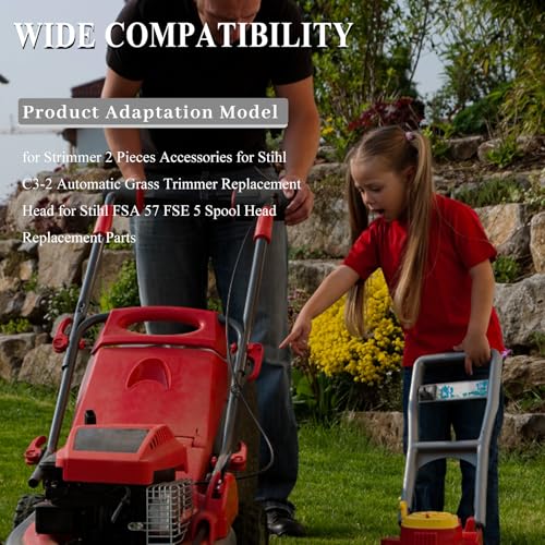 Reservekop voor Grass Cutter, 2 stuks Grass Cutter Accessoires voor Automatische Grass Cutter Stihl C3-2 Reservekop voor Stihl FSA 57 FSE 5 Spoolkop Cutter reserveonderdelen 3