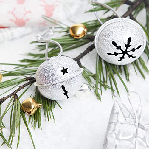 24 x Snowflake Bell Kerstboom Hangers Goud Zilver voor kerstversiering 5