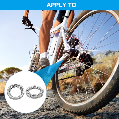 Kogellagers voor fietsbeugel 1/4 inch x 9 kogels, 4 stuks Stainless Steel Fietslagers Reserveonderdelen Centrale Beweging Accessoires Fiets Berg Road Zilver 5