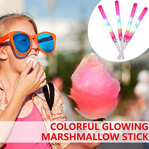 LED Glowing Sticks voor Cotton Candy Machine - licht omhoog Sticks, wit 3