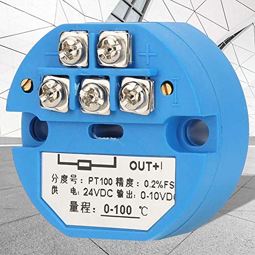 Temperatuursensor, temperatuurmeter, PT100 DC24V uitgang 0-10V Temperatuurmodule, -50~400°C 4