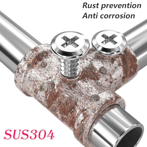 20st zelftappende schroeven, 304 RVS kruiskop platte kop, M6*60mm, zilver 4