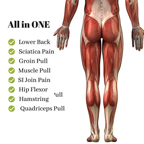 Groin en Hip Brace, Compressed Brace voor Hip en Groin Ondersteuning, Hip Belt Zenuw pijn verlichting, Herstel Bracket van Quad letsel, Sciatica Wrap voor atleten, One Size 4