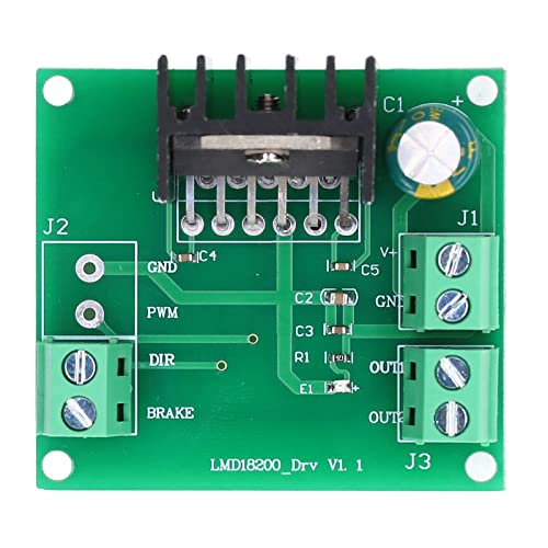 DC Motor Drive Module, DC Motor Drive Module LMD18200T PWM Snelheidscontrole Motor bestuurbord 4.5-5,5V, Motor Drive System 5