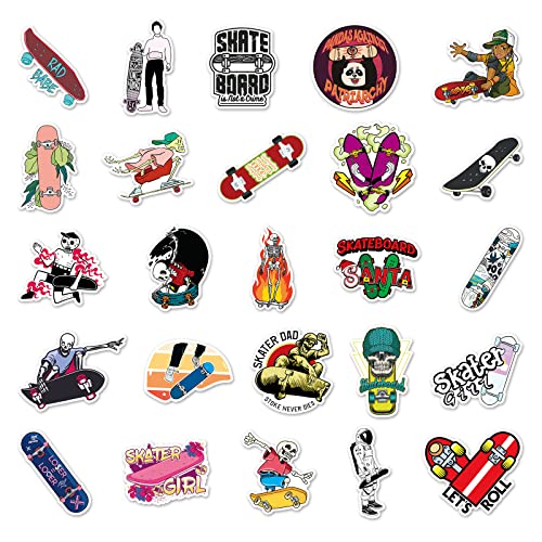 Skateboard Sticker Set Stickers Kinderen Tieners 50 stuks Waterdichte Vinyl Stickers Laptop Skateboard Koffer Helm Autofiets mobiele telefoon Motorrijwiel Bike Scrapbook Geschenk dagboek muggen 3