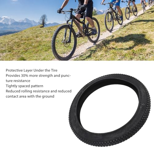 Mountain Bike Tire 18x2.125, verminderde rolweerstand, rubberen fietsband met verbeterde lekbescherming, vervangende buitenband voor fietsen 18×2.125 54 355 3
