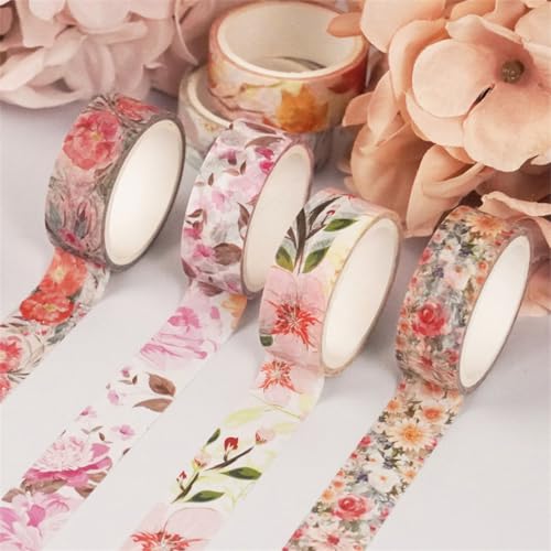 Zee 20 Rolls Washi Tape Set Washi Tape voor Bloem Masking voor DIY Art Craft Magazines Planner Album Wrapping 4