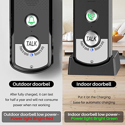 Draadloze klokdeurbel, mobiele klokdeurbel, 1000M Draadloze deurbel Lange afstand