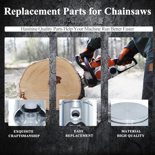 Piston 46mm Ring-pin brandstoffilter naaldbeer set voor Husqvarna 51 55 Rancher EU1 Jonsered 2054 2055 Toebehoren 4