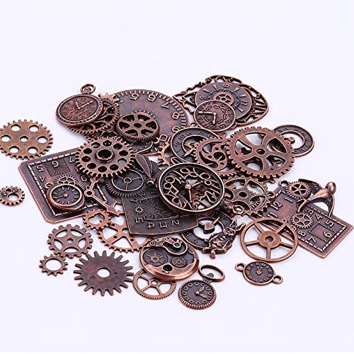 Steampunk metaal Gear Set klok Vintage Steampunk metalen hanger voor DIY Sieraden metaal geen edelsteen 5