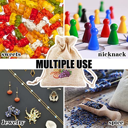 Pak van 24 Bonbonniere Tassen voor Communie Kinderen Jute Tassen Treat Bags Cadeau Decoratie voor Partij, Eerste Communie, Bevestiging, Doop, 8 x 10 cm 4