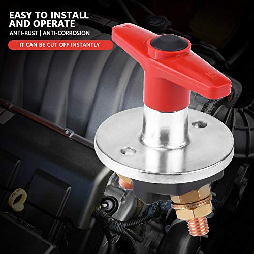 Switch Auto Batterij 12V-60V isolator Power Key loskoppelen Eenvoudige installatie Roestvrij voor elektrische apparatuur snijden Batterij trekker 4