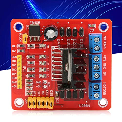 Stepper Motor Control Module, L298N Dual H Bridge DC Stepper Motor Control Module Multifunctionele Motor Controller Board DC Stepper Motor, Controls 4
