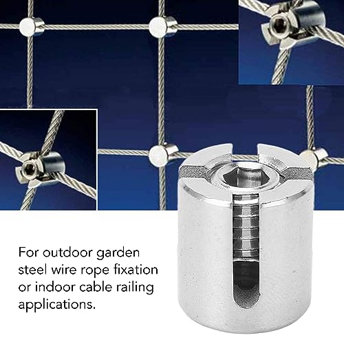 10 st. Cross Cable Clamp Stainless Steel Wire Railing Clamp Sluiting voor binnenkabellijn (M12 5mm)