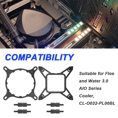 LGA 1700 Bracket Kit upgrade voor NZXT Kraken Z73 Z X AIO Coolers, Floe en Water 3.0 AIO Series Cooler, CL-O032-PL00BL-A 3