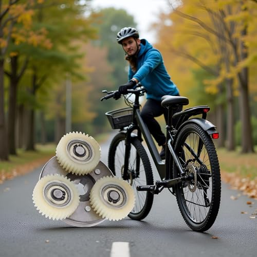 Koppeling Kit, Staal + Nylon 36T Clutch Kit voor elektrische fiets, Geschikt voor 250W 350W Center Drive Motor 5
