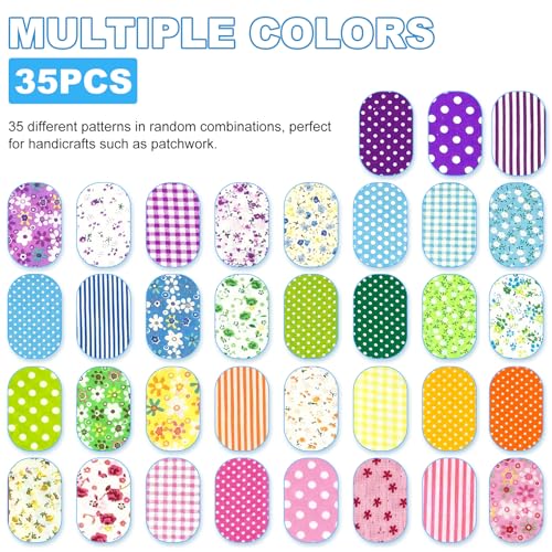 Jelly Roll Stof Strips voor Quilting, 35 stuks Fat Quarters Diverse bundel roll up stof patchwerk roll voor het naaien DIY ambachten