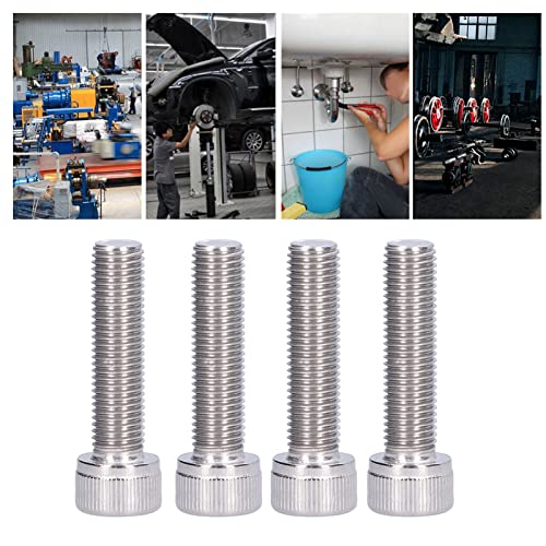 4 st M10 Hex Bolt Socket Cap Head Hex Socket Bolt A2 Roestvrij staal 1,25mm Fijne pitch Machine bevestigingsapparaat hardware(M10*40)